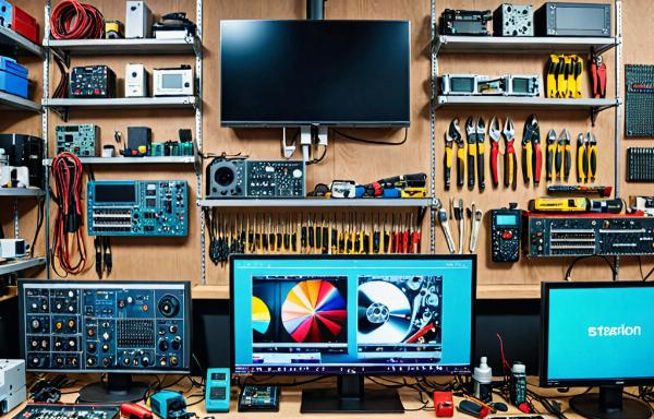 Electronics repair workshop